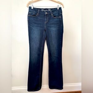 Seven7 Dark Blue Slim Boot Cut Jeans Size 10 Great Condition!
